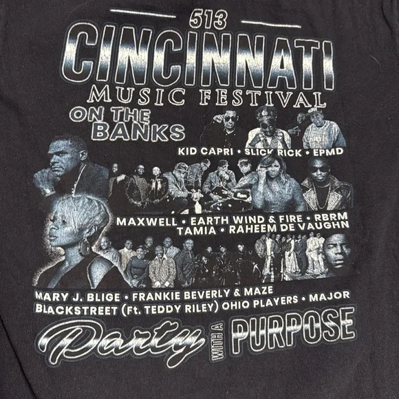 2019 Cincinnati Music Festival Rap T-Shirt - Picture 5 of 5